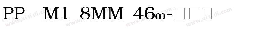 PP G M1 8MM 46T字体转换